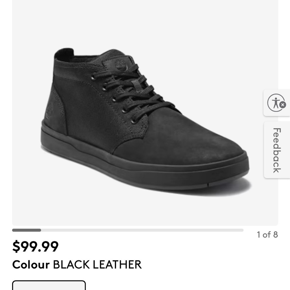 Timberland Black Leather Men's Sneakers